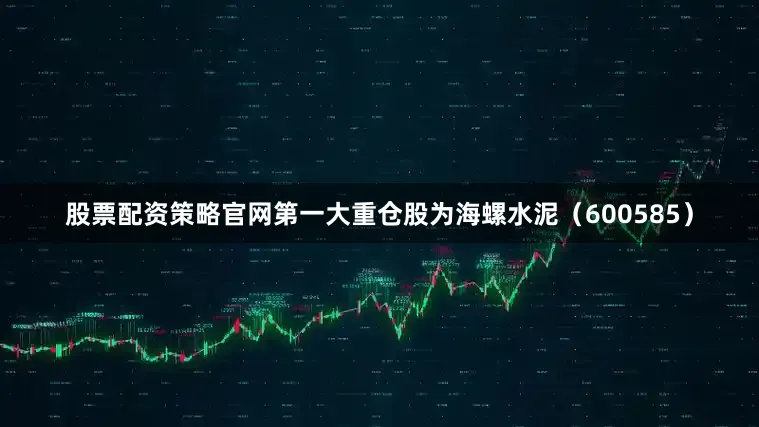 股票配资策略官网第一大重仓股为海螺水泥（600585）