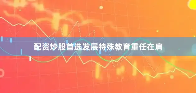 配资炒股首选发展特殊教育重任在肩