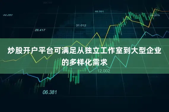 炒股开户平台可满足从独立工作室到大型企业的多样化需求